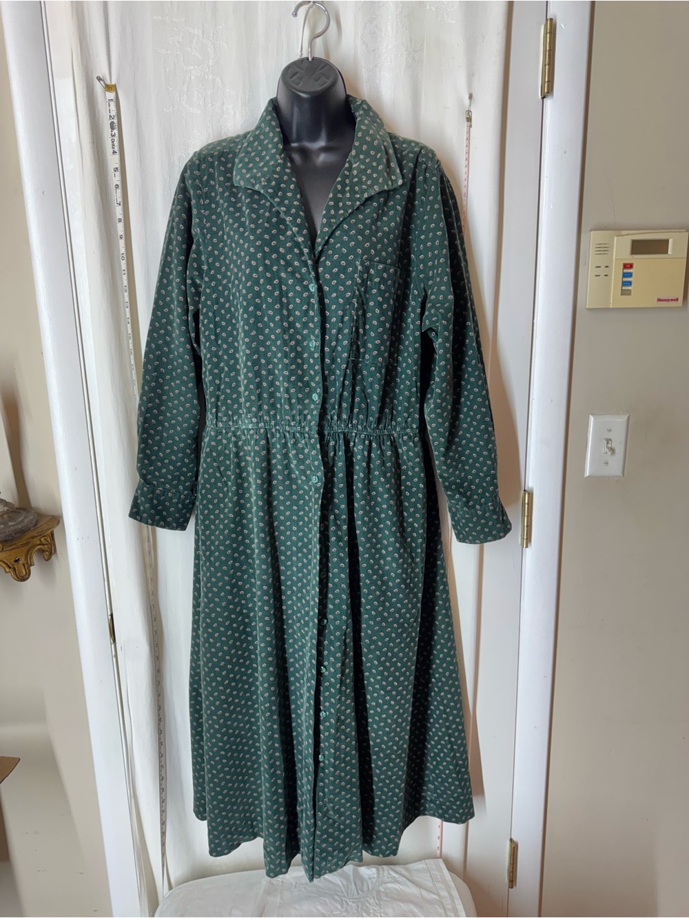 Vintage Charter Club Paisley Corduroy Dress - Picture 2 of 8